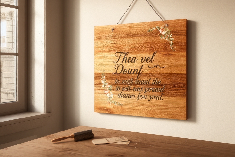 hand painted motivational wall art
