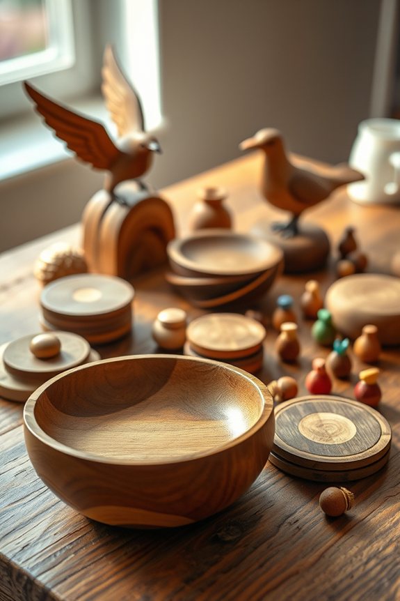 handcrafted wooden home decor