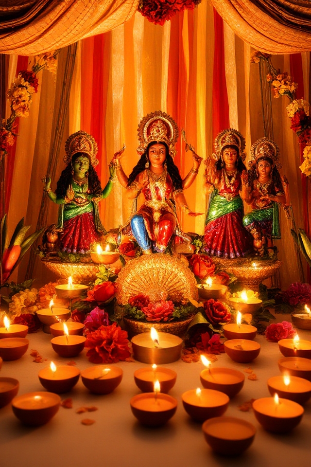 handmade clay idols decoration