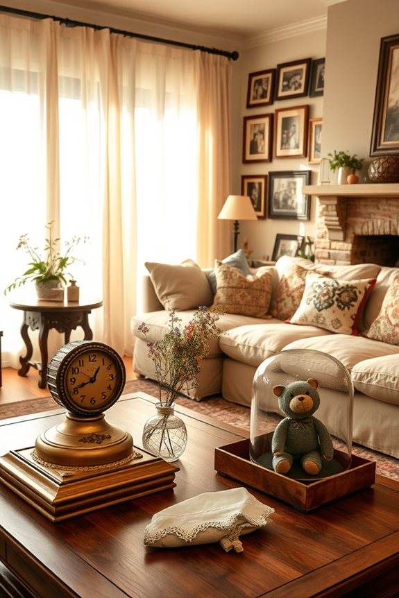 heirlooms enhance living room