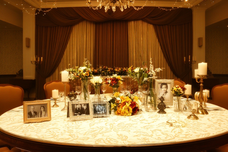 heirlooms enhance wedding decor