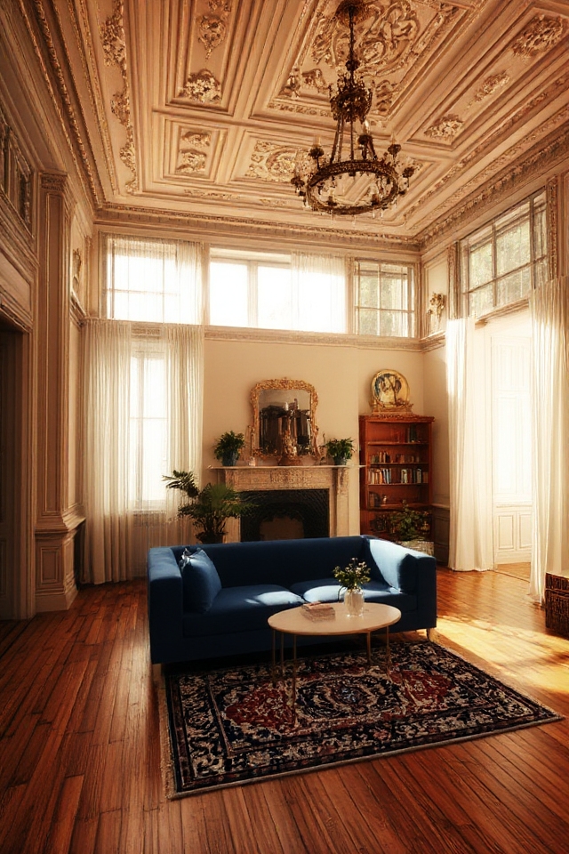 highlighting historic moldings beautifully
