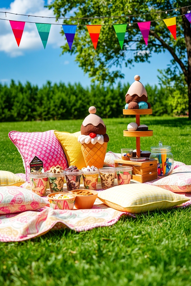 ice cream picnic paradise