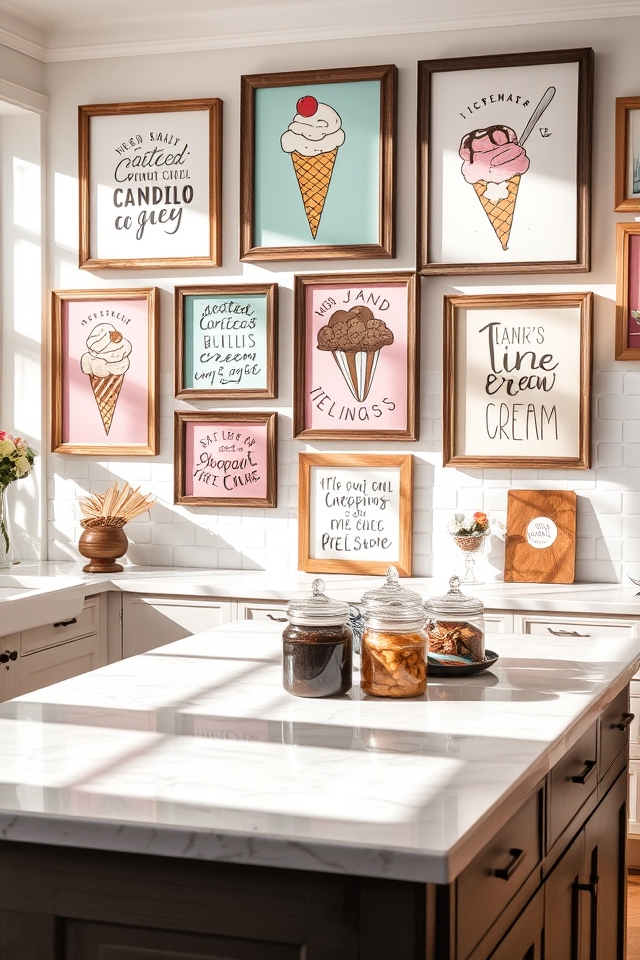 ice cream themed decor