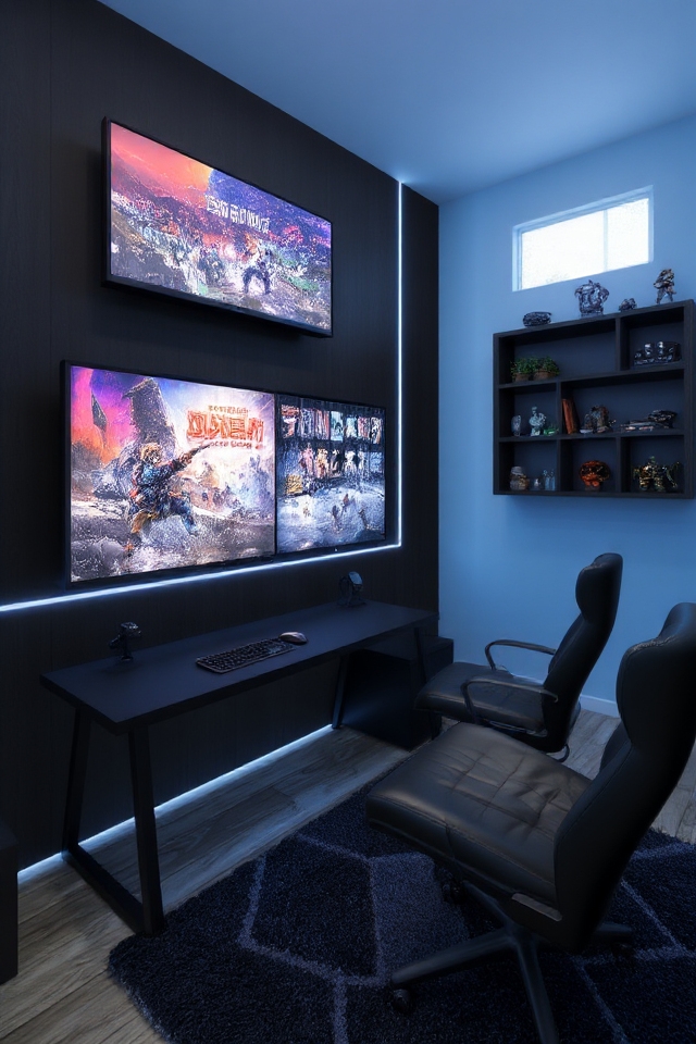 immersive multi monitor gaming setup