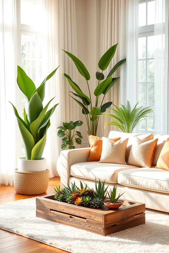 incorporate plants for aesthetics