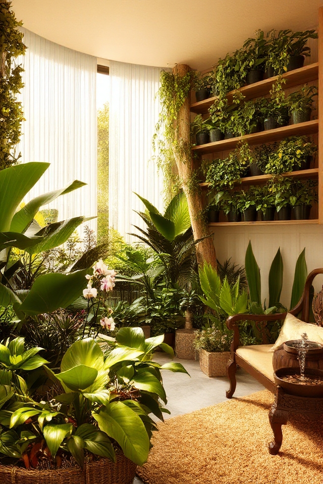 indoor nature retreat sanctuary