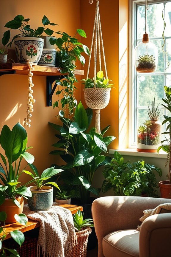 indoor plants enhance atmosphere