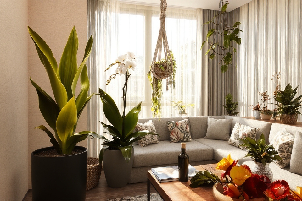 indoor plants enhance home