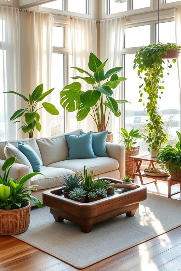 indoor plants enhance interiors