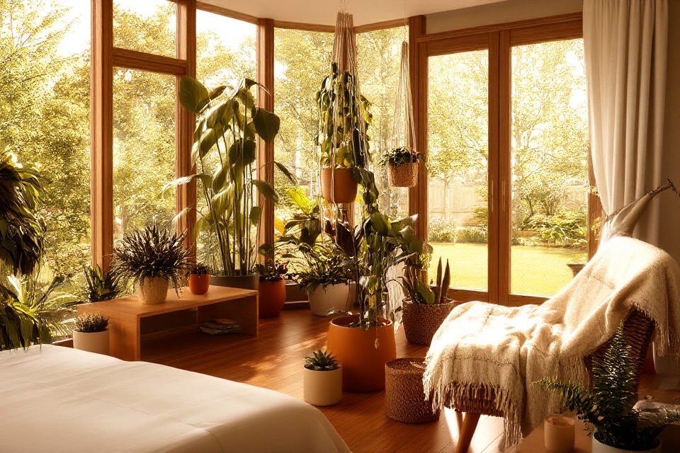 indoor plants enhance tranquility
