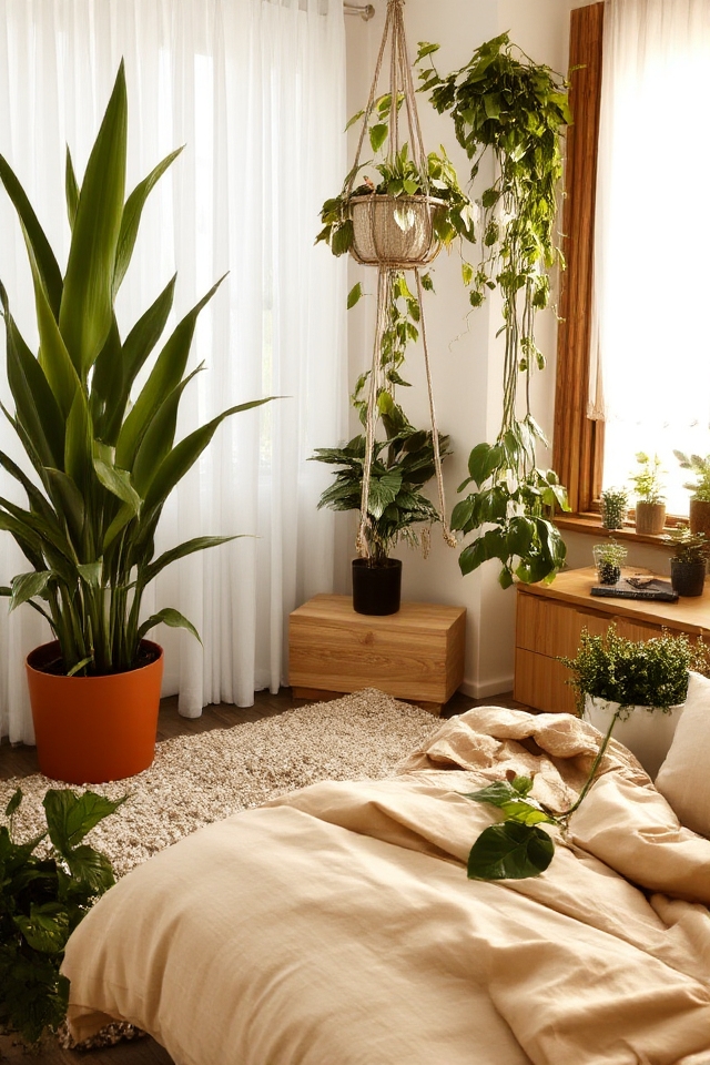 indoor plants enhance tranquility