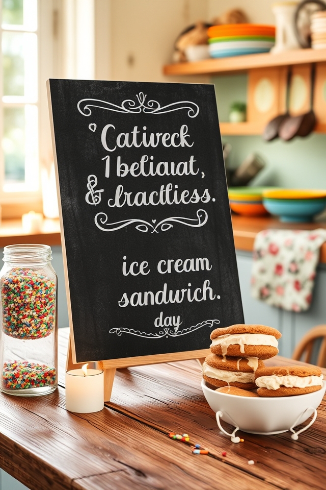 inspirational kitchen chalkboard decor