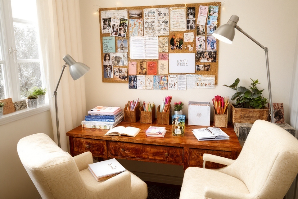 inspiring study desk area