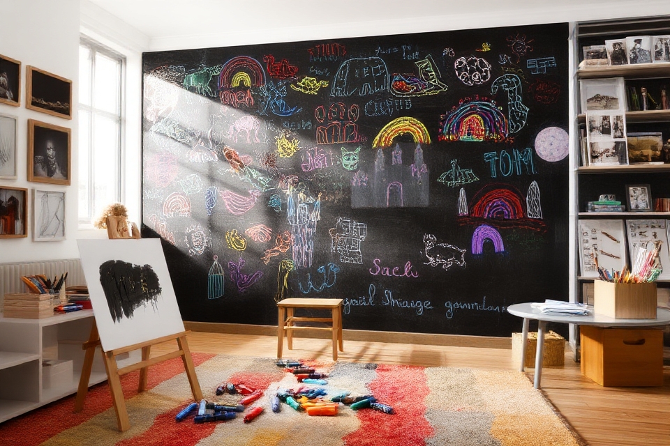 interactive creativity through chalkboards