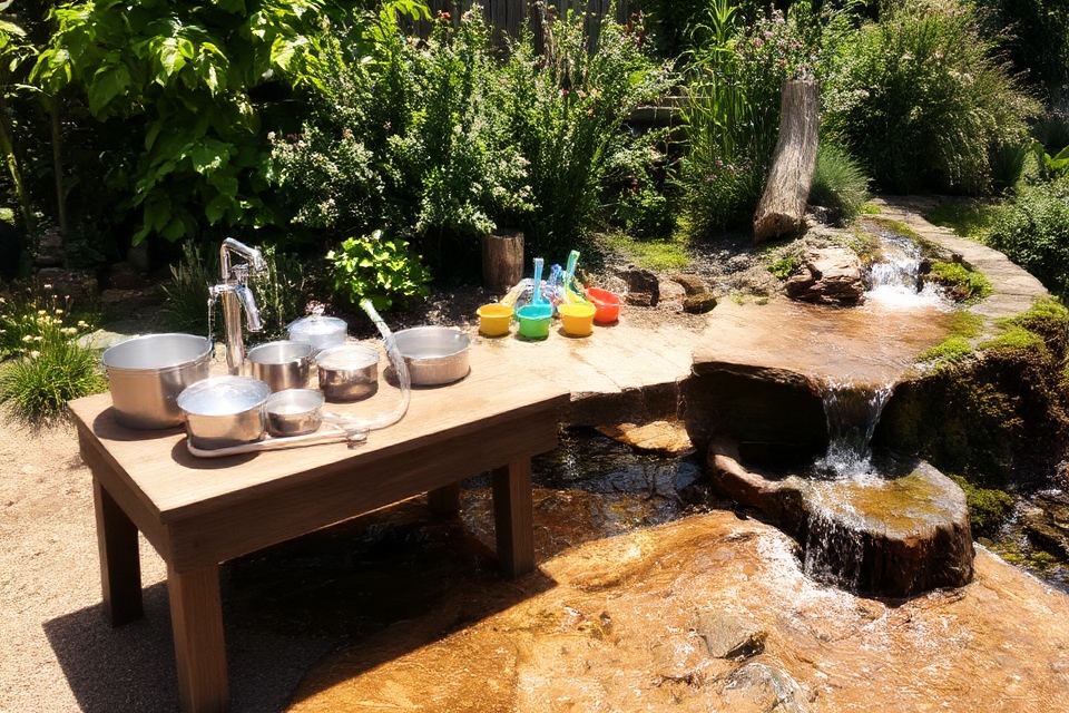 interactive outdoor water play
