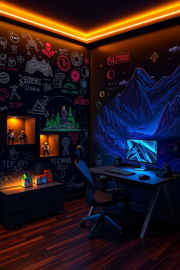 interactive personalized gaming wall