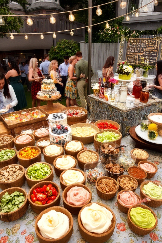interactive themed serving stations