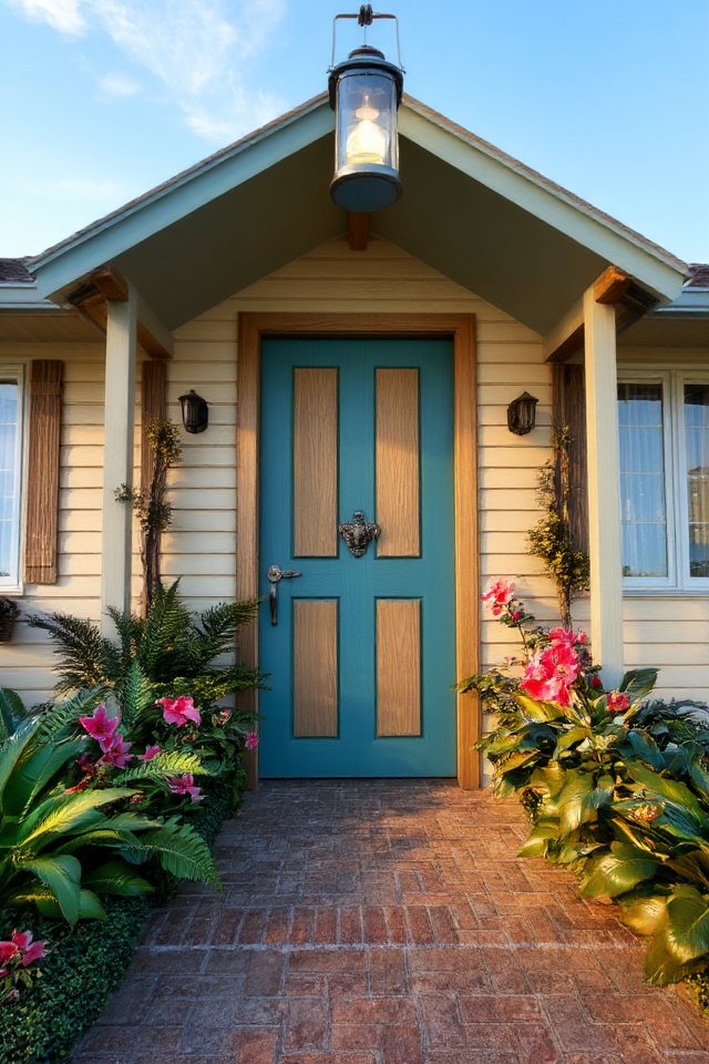 inviting coastal charm door