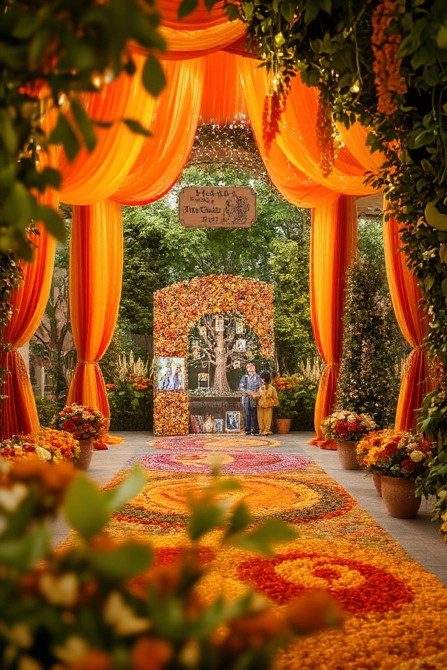 inviting cultural entrance decor