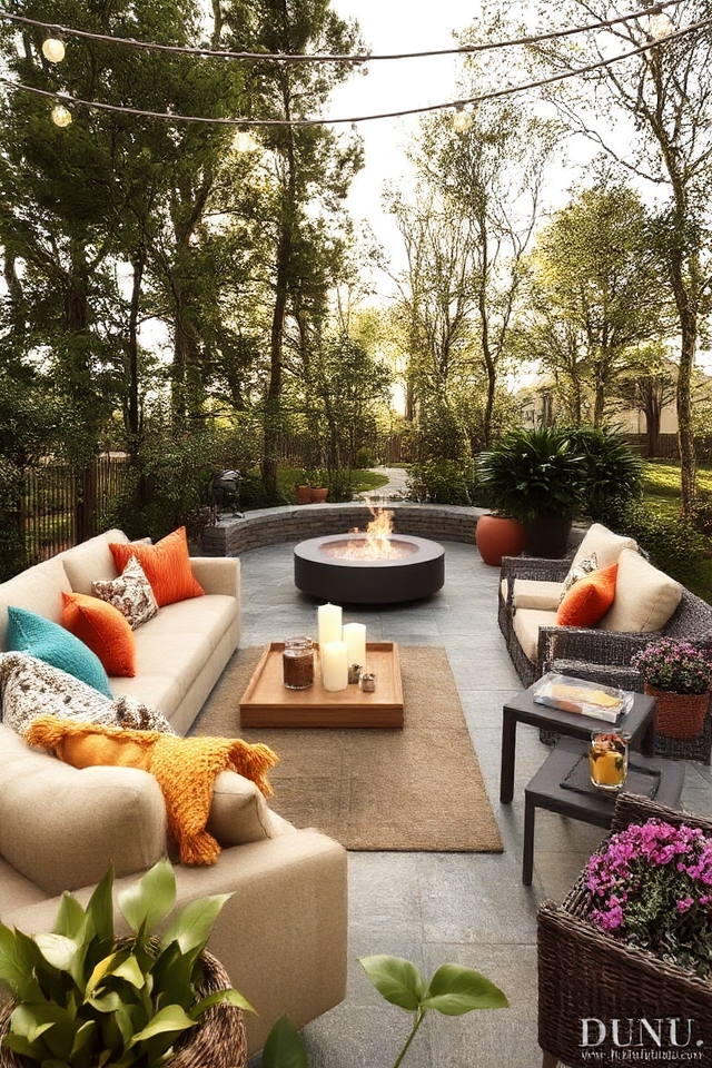inviting outdoor entertaining space