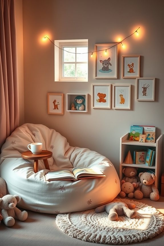 inviting reading nook design