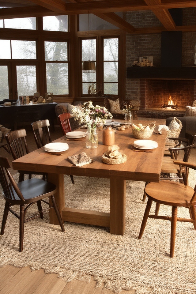 inviting rustic dining experience