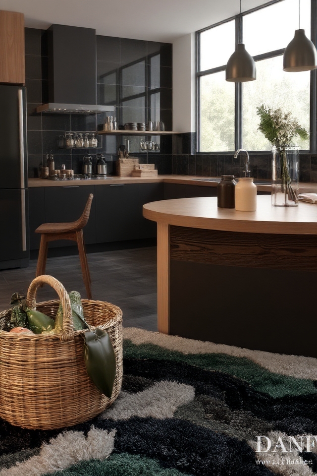inviting textured kitchen depth