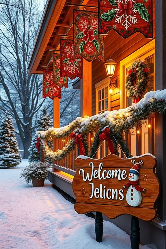 joyful festive celebration signage