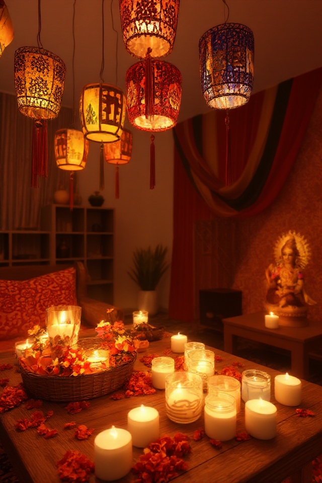 lanterns enhance festive ambiance
