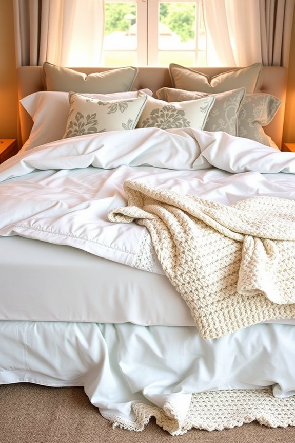 layered bedding for comfort