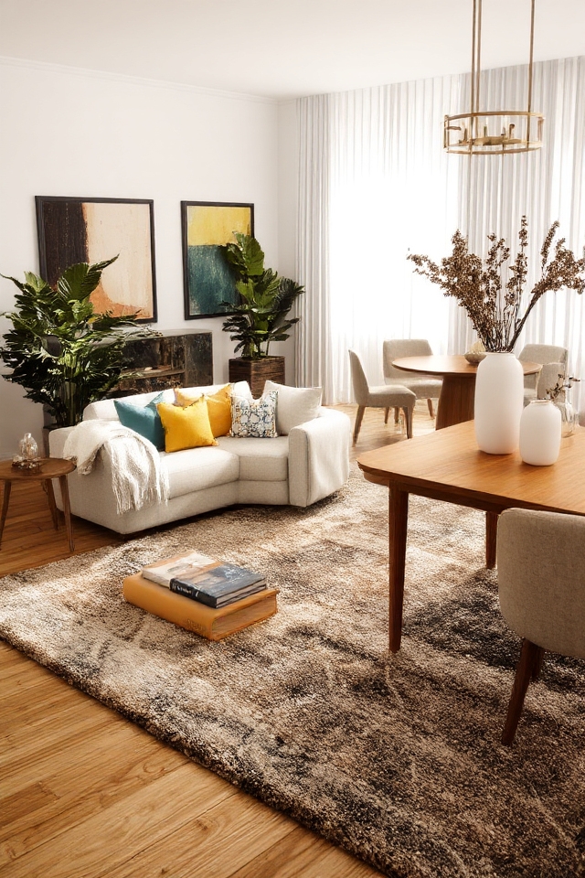 layered decor creates dimension