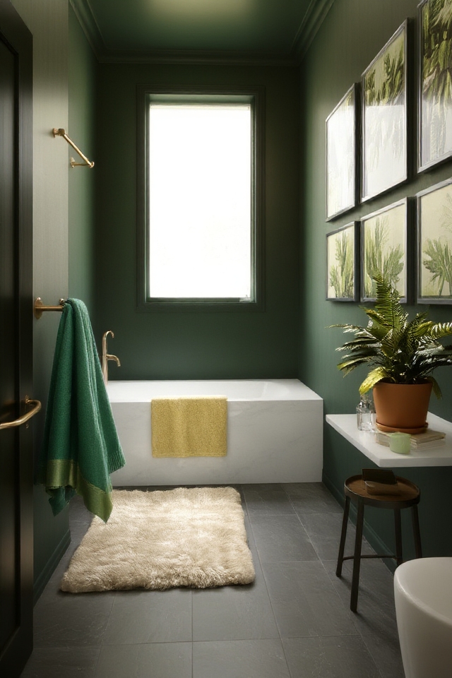 layered greens create tranquility