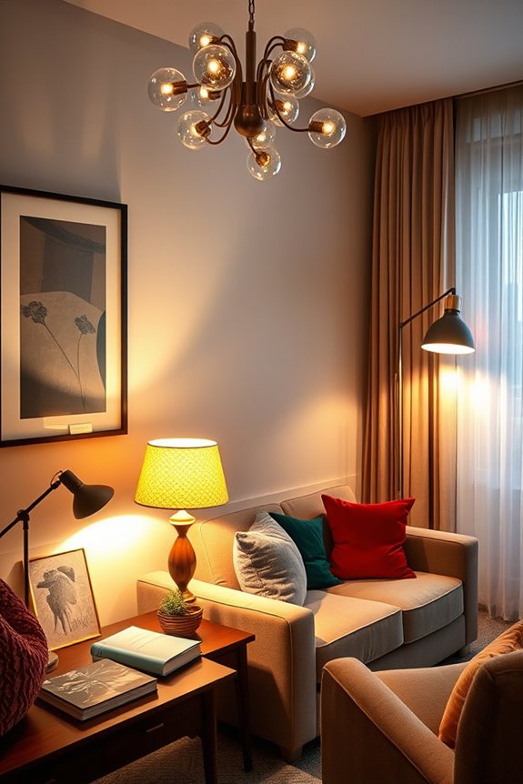 layered lighting creates ambiance