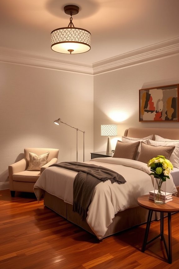 layered lighting enhances ambiance