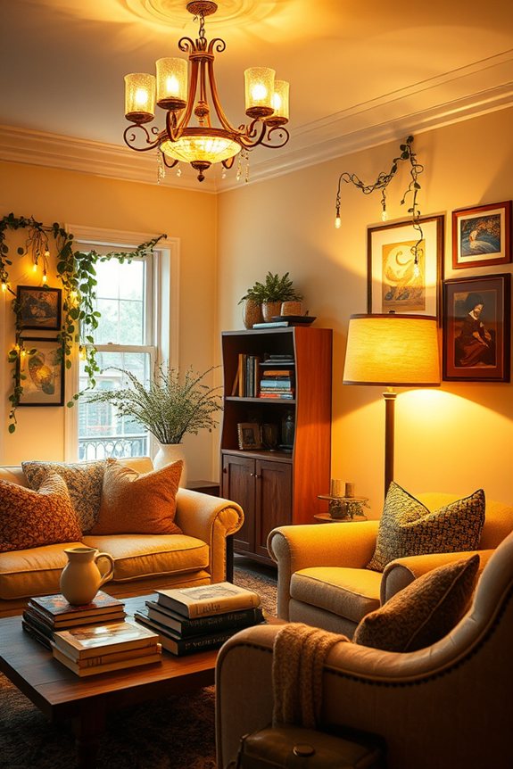 layered lighting for ambiance