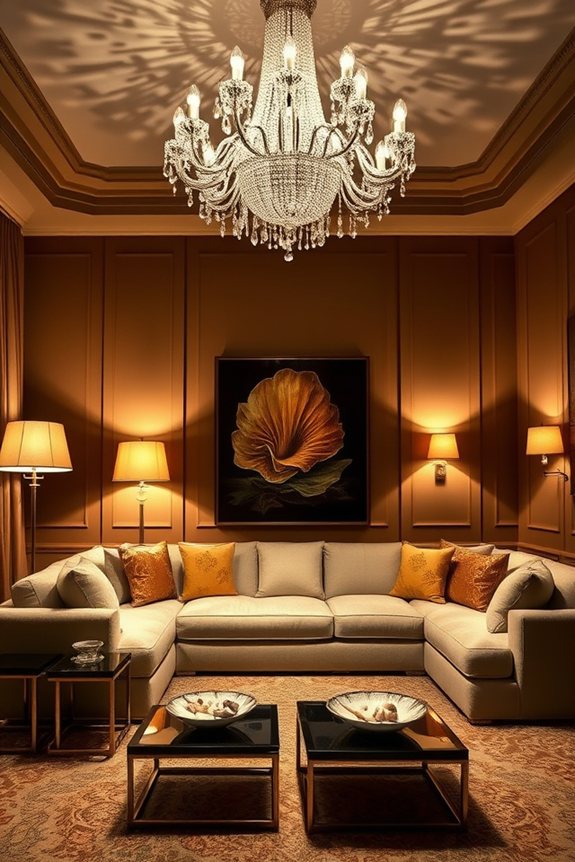 layered lighting for ambiance