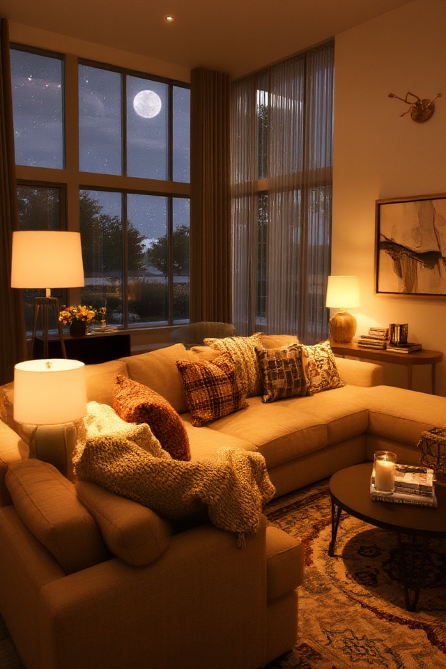 layered lighting for atmosphere