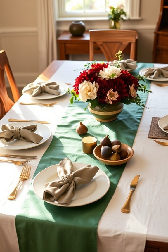 layered linens create elegance