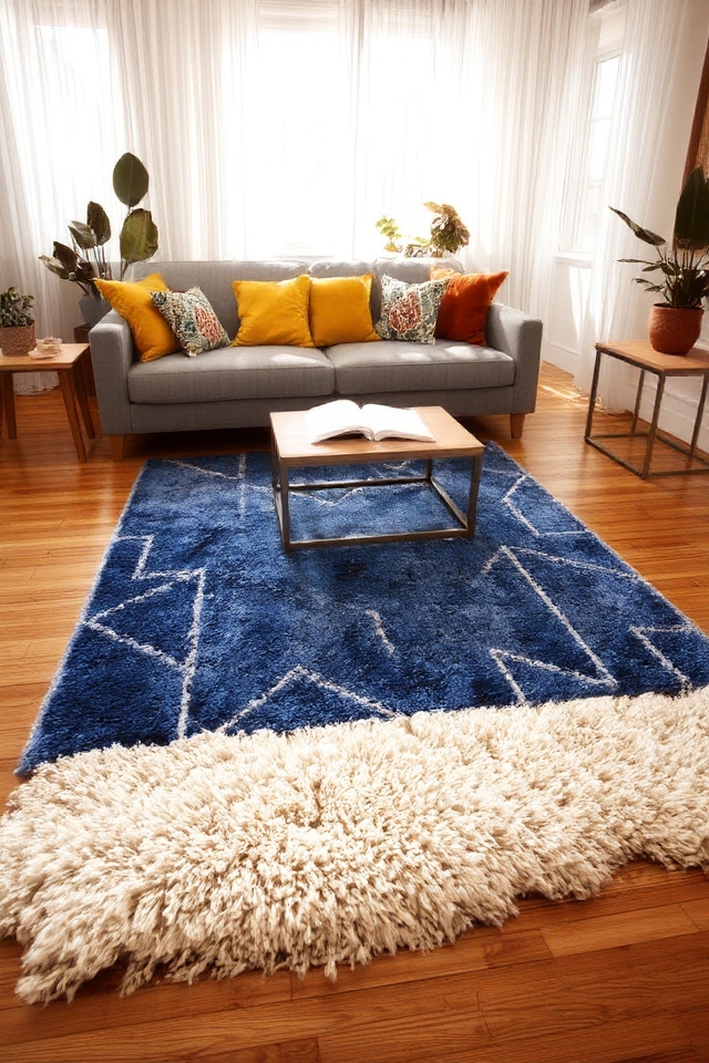 layered rugs add warmth