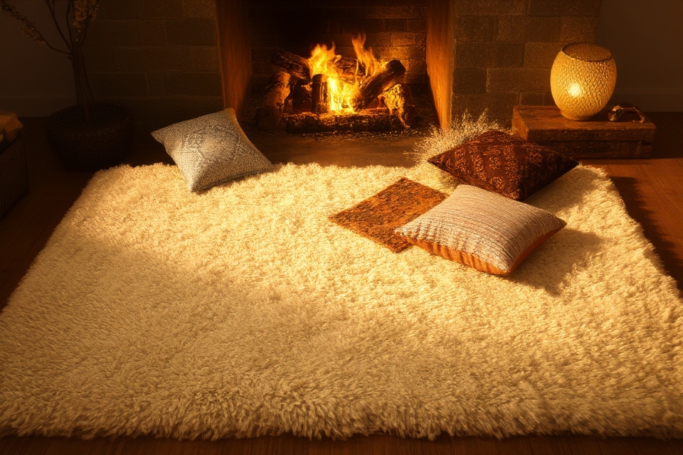 layered rugs for comfort