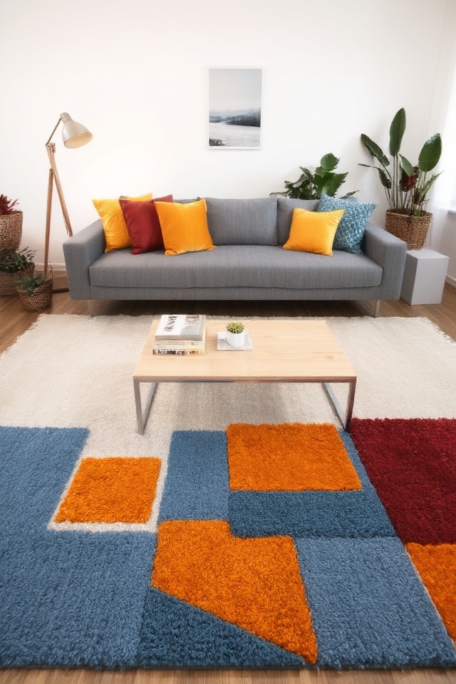 layered rugs for warmth