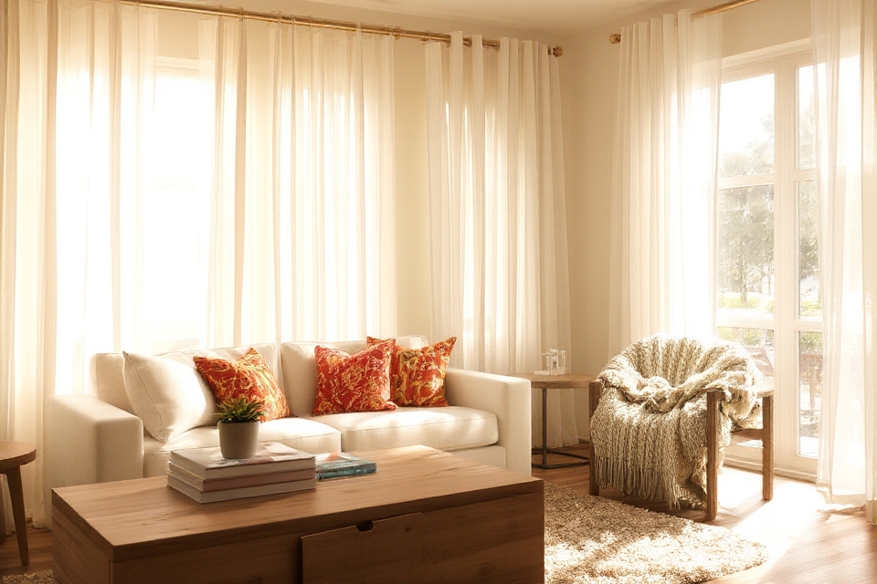 layered sheer curtain elegance