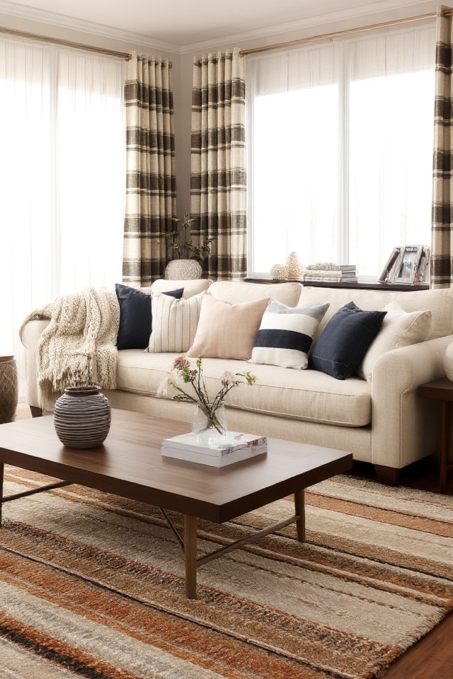 layered striped textures design