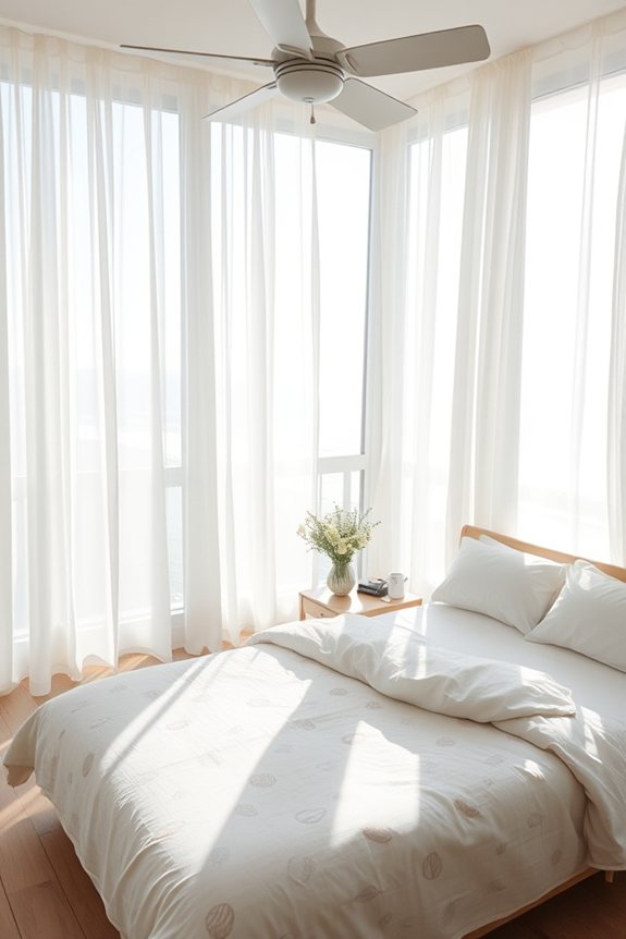 light airy beach curtains