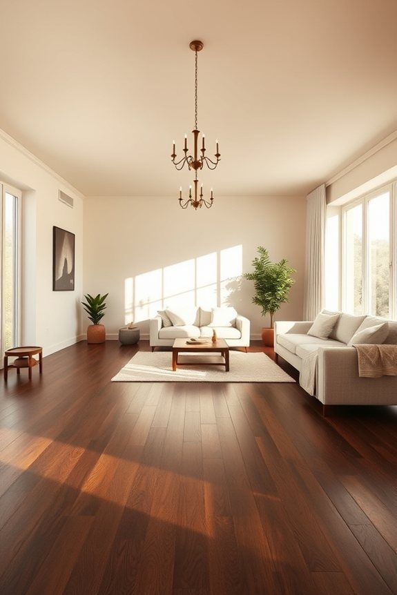 light ceilings enhance spaciousness