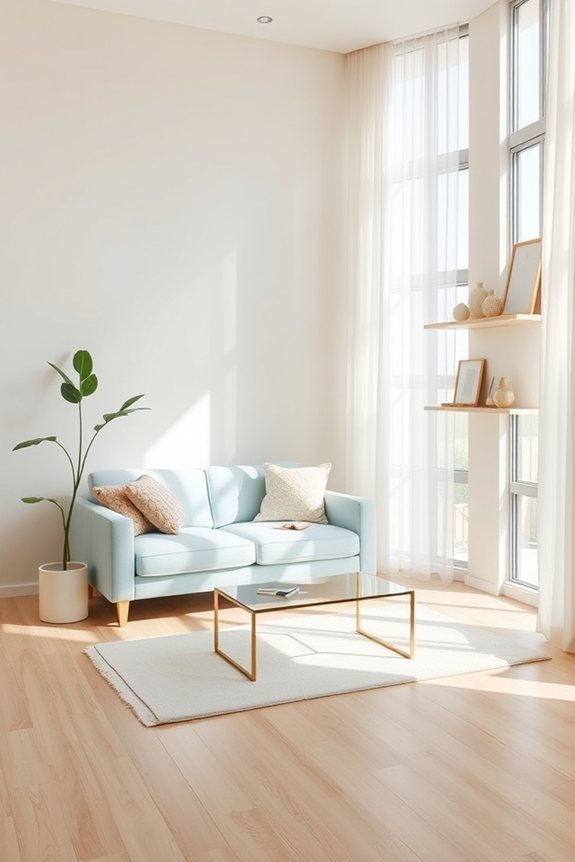 light colors create spaciousness
