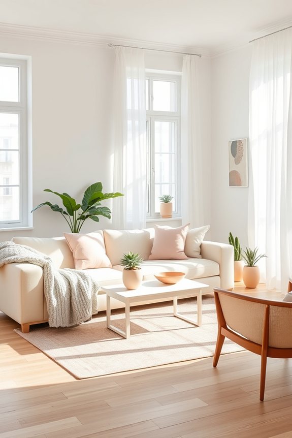 light colors create spaciousness