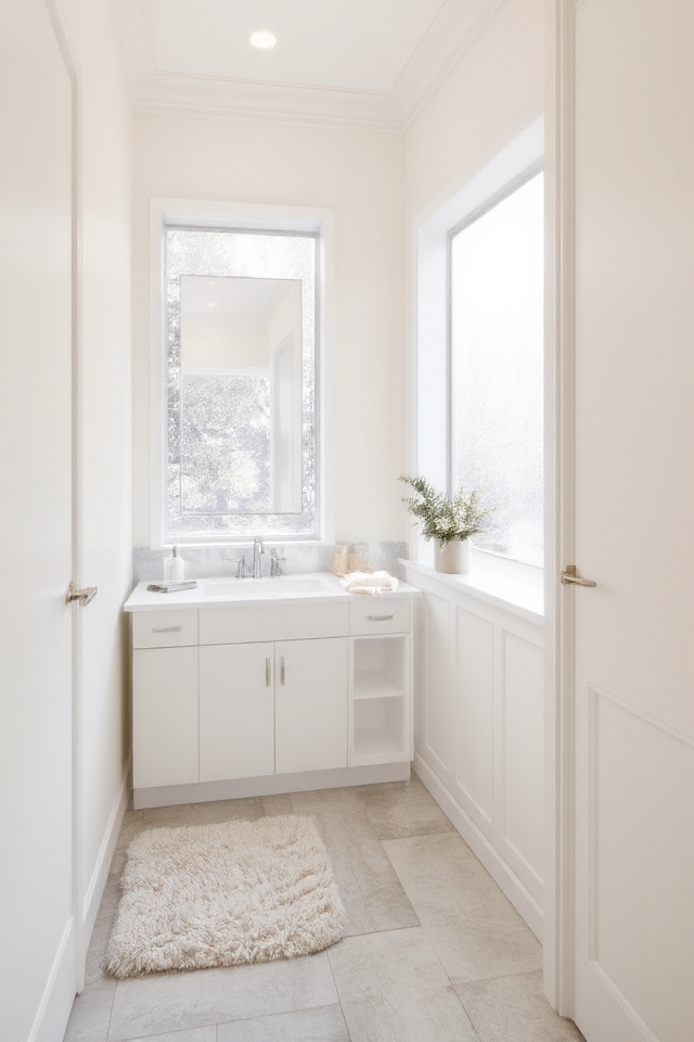 light colors enhance spaciousness