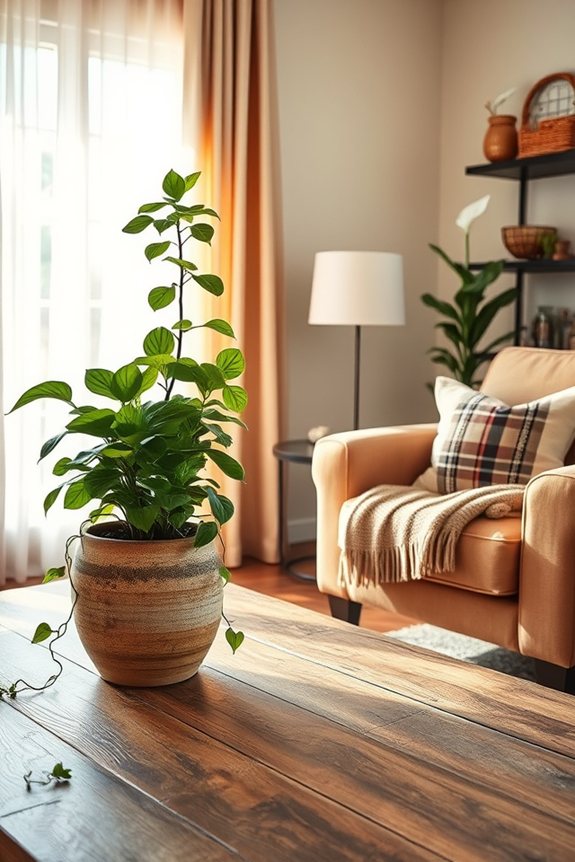 low maintenance indoor plant decor